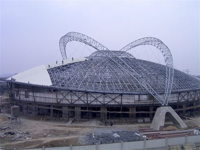 桐乡体育中心篮球馆网架加工